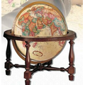 Colonial Antique Desk Globe w/ Hardwood Cradle